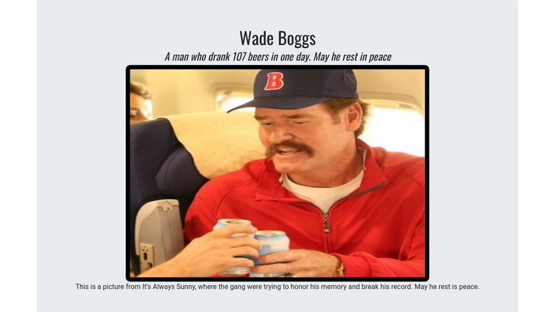 Always Sunny - Wade Boggs Rest In Peace 