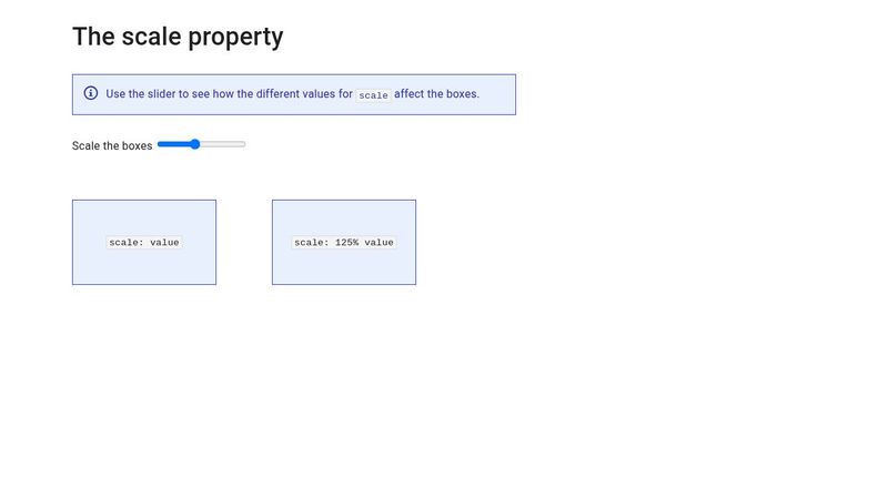 Learn CSS - The scale property