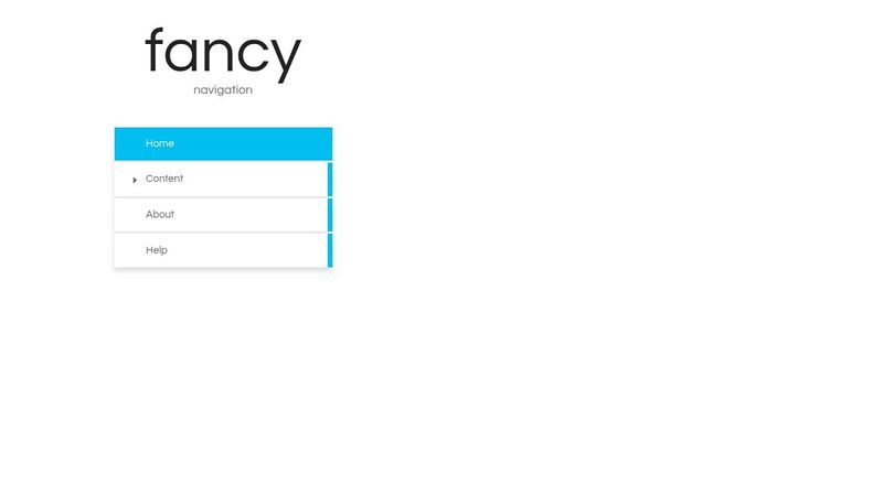Fancy vertical navigation