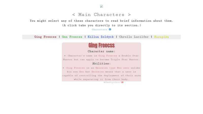 Ging FREECSS (Character) –