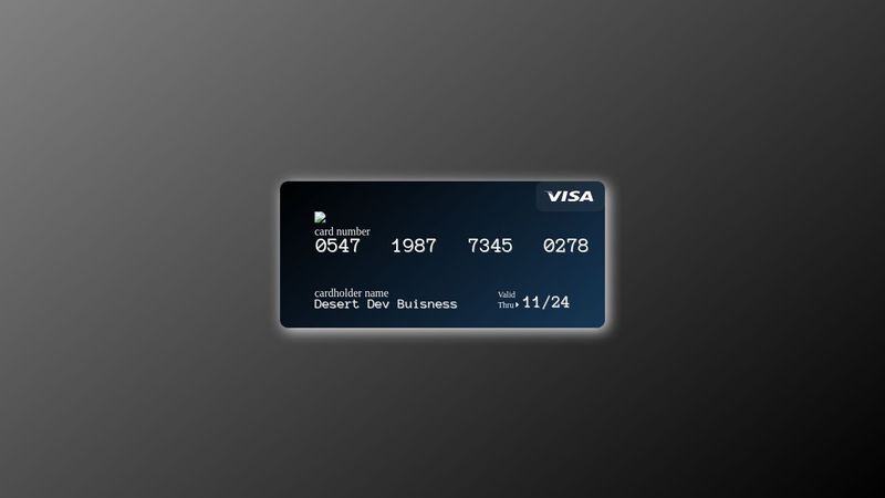 Credit Card ( html/css)