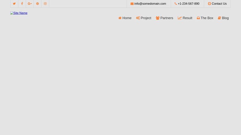 HTML5/CSS3 Header with Social Icons (Font Awesome)