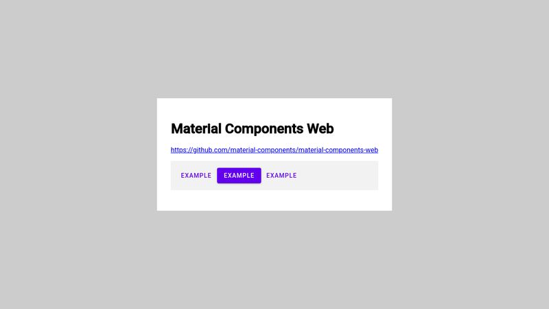 What Is Material Components Web