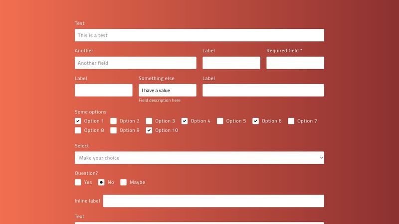 Clean form style