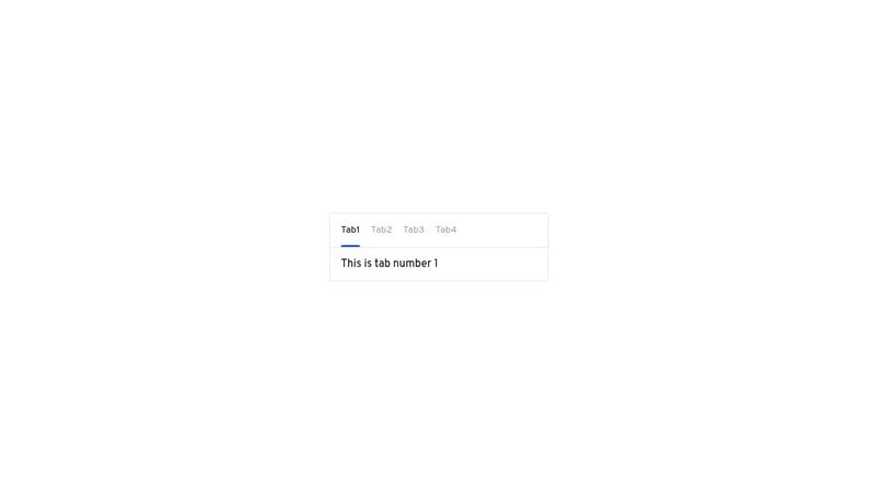 Tabs Component - ReactJs