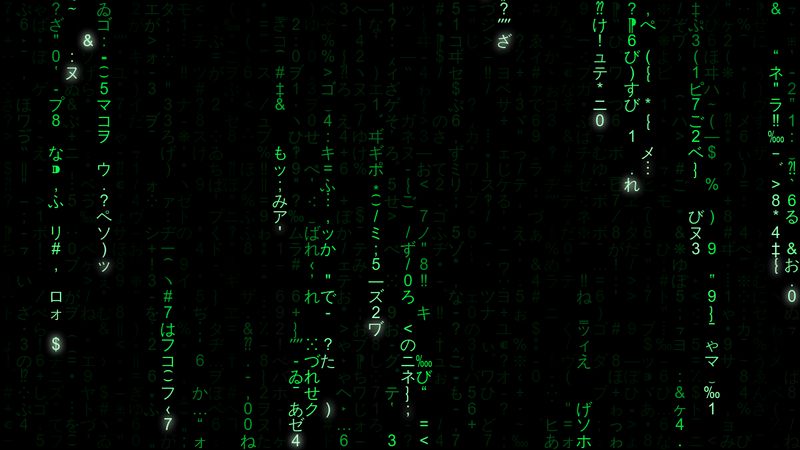 Matrix digital rain (animated version)