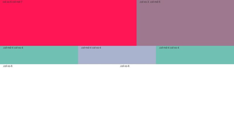 Bootstrap Columns and Rows