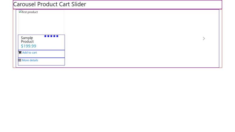 Bootstrap Carousel :: Multi Item Carousel :: Product Cart Slider