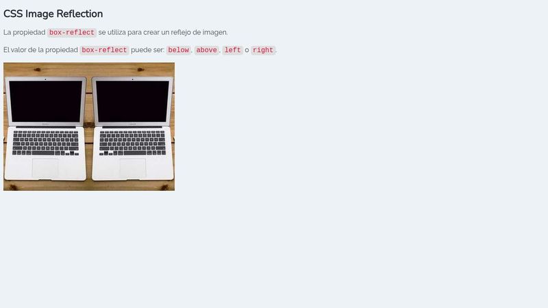 css image reflection