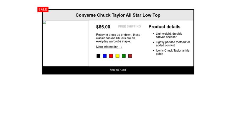 Chuck taylor promo code sale