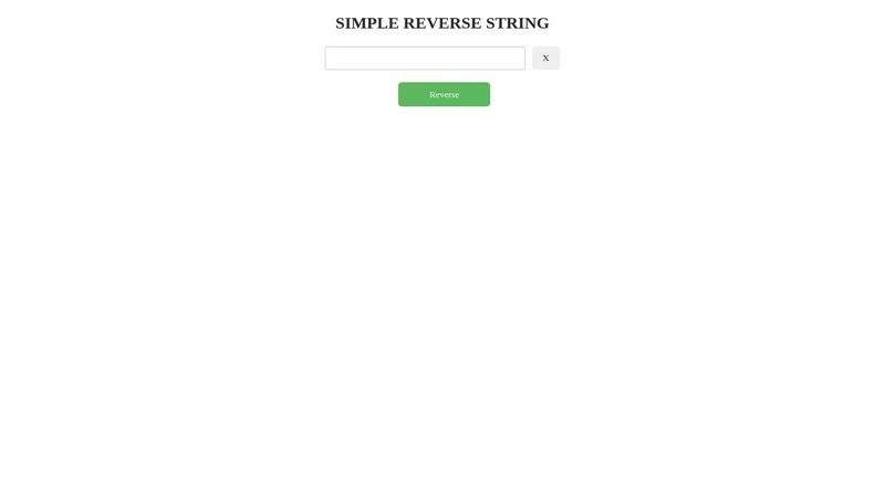 JS Reverse String