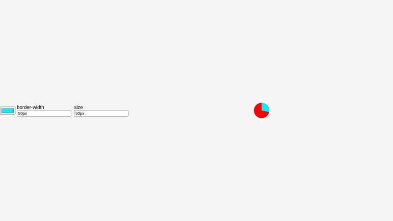 Variable based CSS only circle fill animation