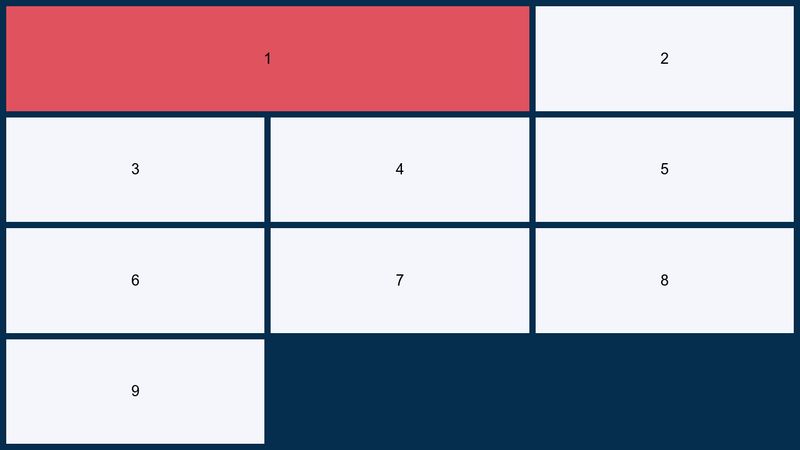 grid-column-start and end