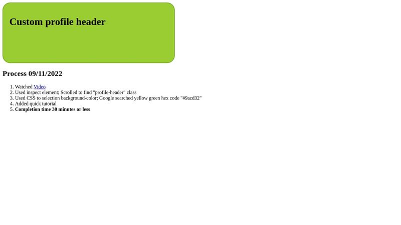 Practice | Profile CSS