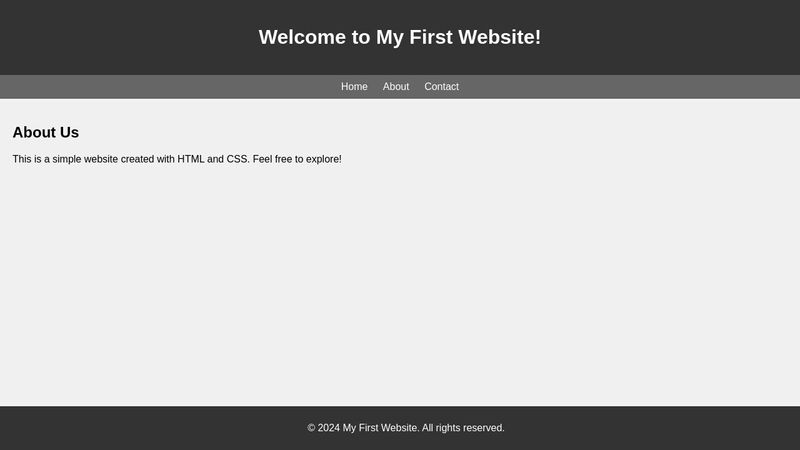 My first html website