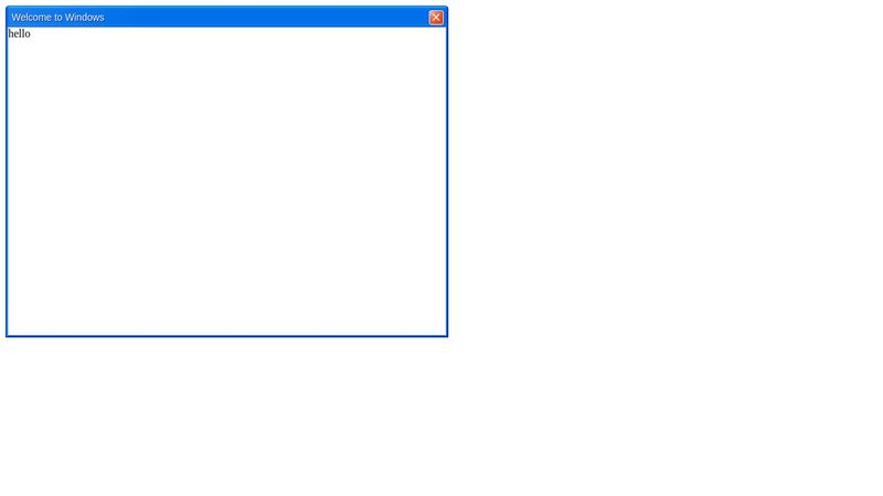 Windows XP window