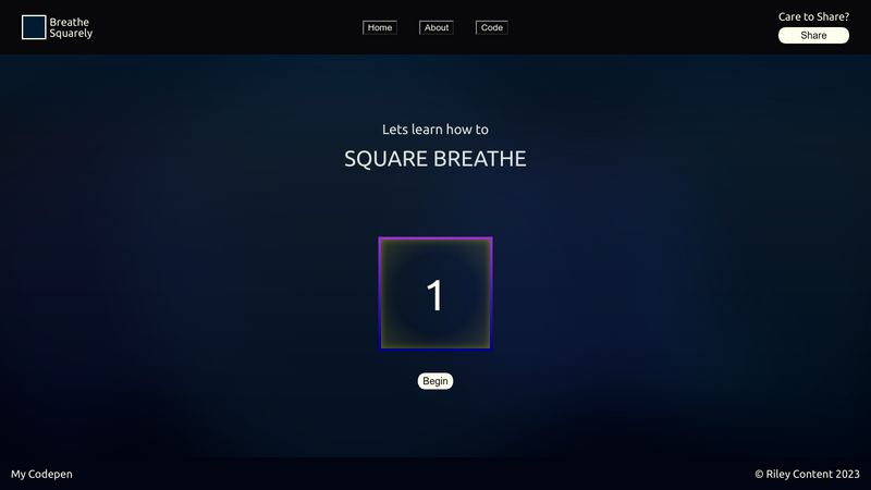 Square Breathing App