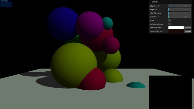 THREE.js Outline example