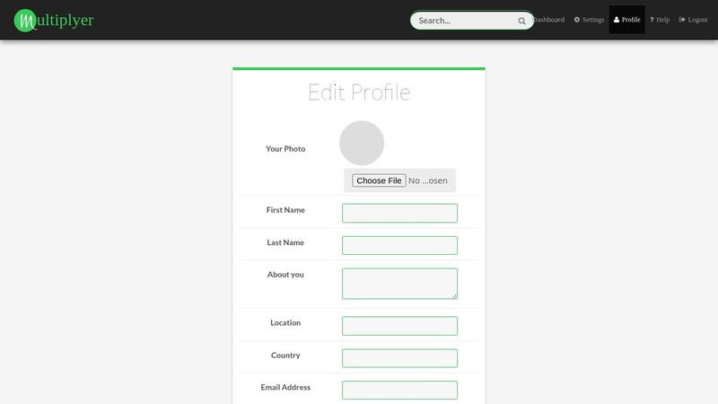 Profile Edit View