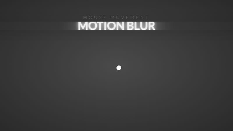 Mouse cursor motion blur with TweenMax #html5 #motion #blur #motionblur ...