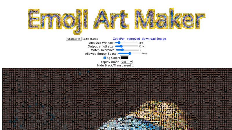 Emoji Art Maker - Automatic Emoji Mosaics