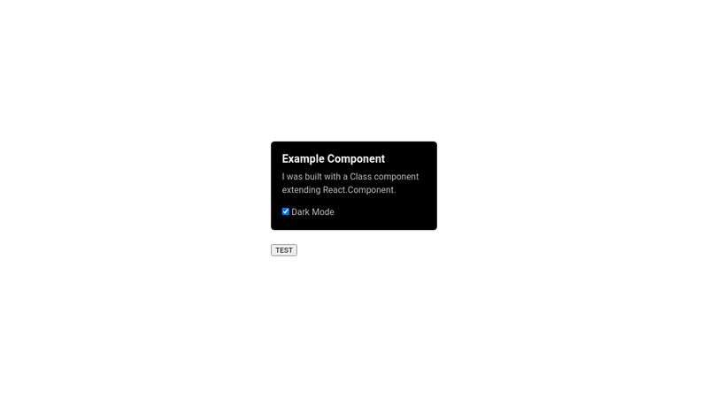 React Class Component Example