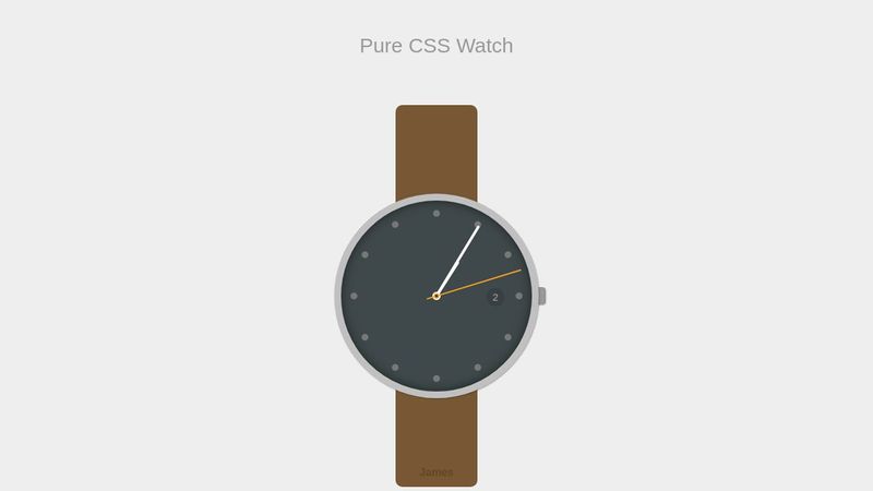 Pure CSS Watch