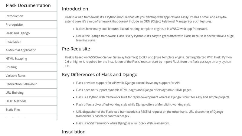 Flask Documentation