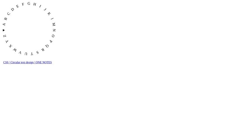 CSS | Circular text design 02