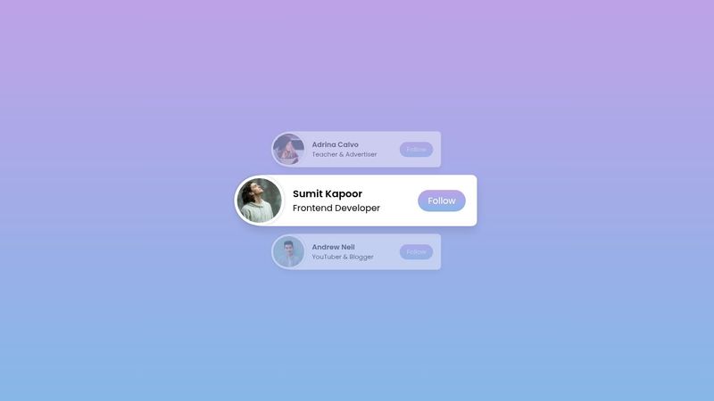 Vertical Card Sliding Animation using only HTML & CSS