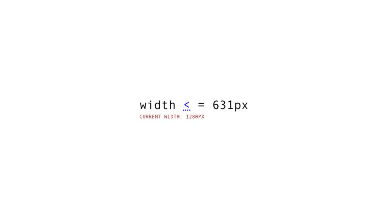 @media (width) Greater-than, Less-than | CSS Media Queries