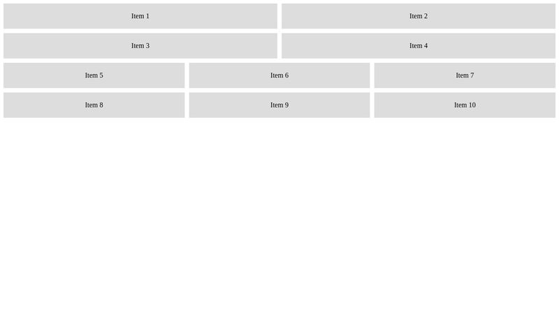 CSS Dynamic Grid Columns