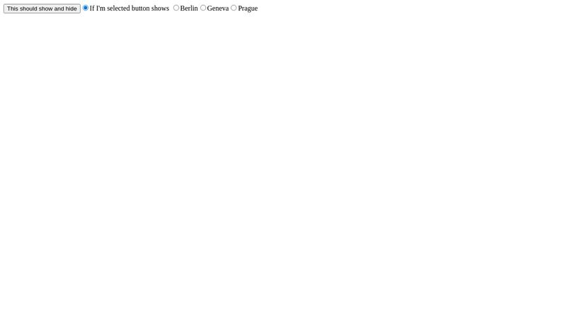 Radio Button Show/Hide Toggle