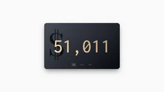 Bitcoin Price Card