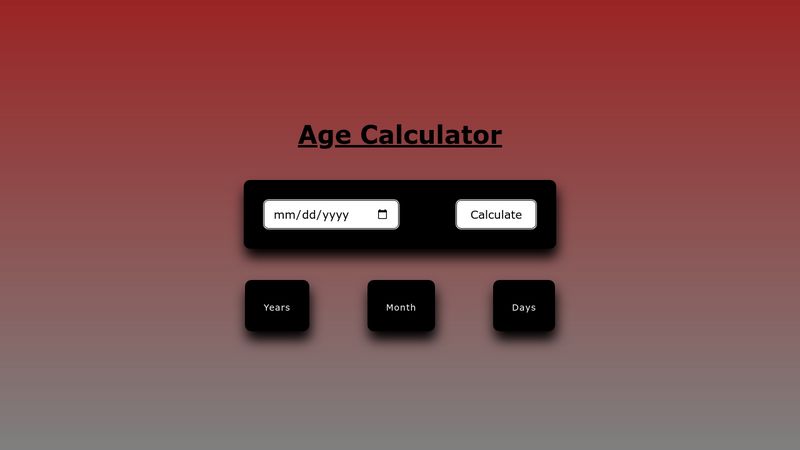 Age Calculator