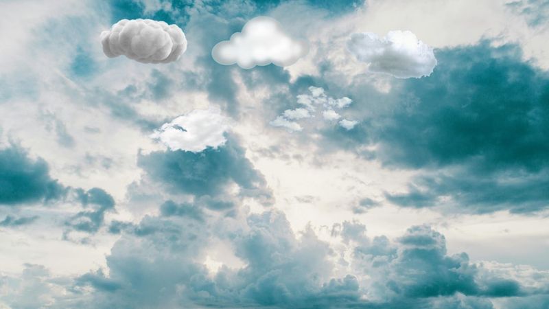 Pure HTML & CSS Clouds animations