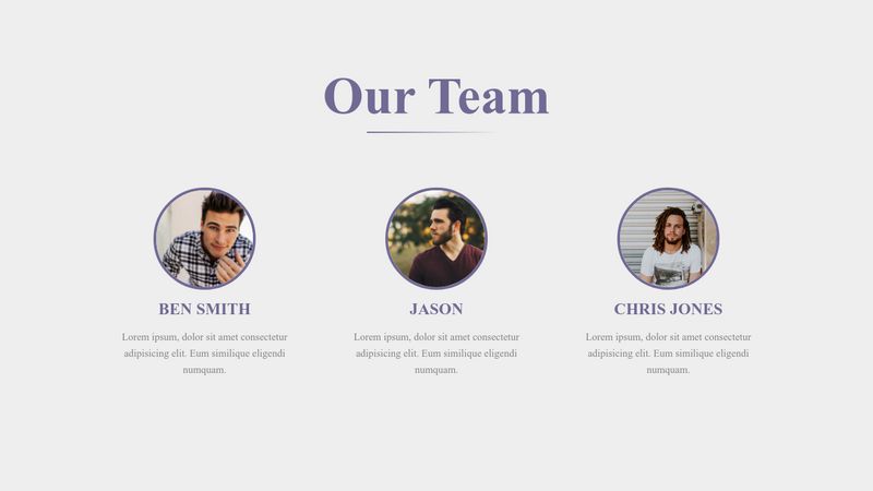 Complete Responsive Our Team Section Using HTML And CSS