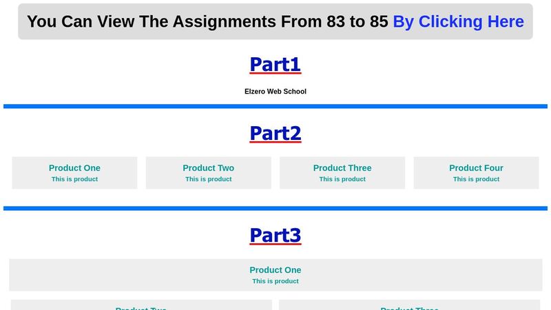 CSS Assignment 83~85