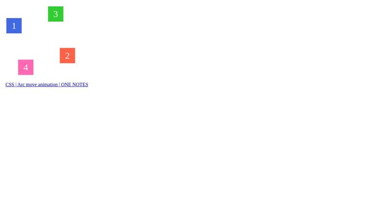 CSS | Arc move animation
