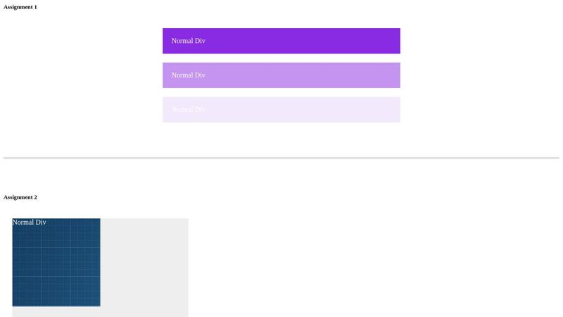 CSS Assignment (Background, Margin, Padding)