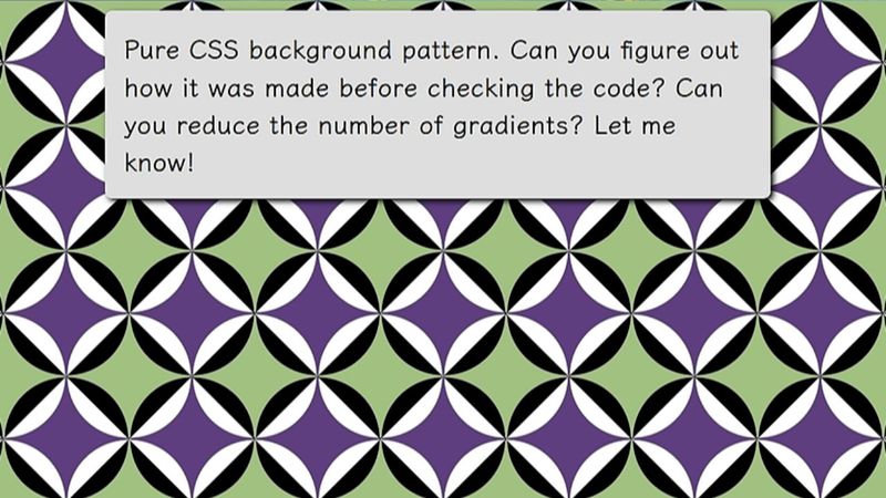 Pure CSS pattern