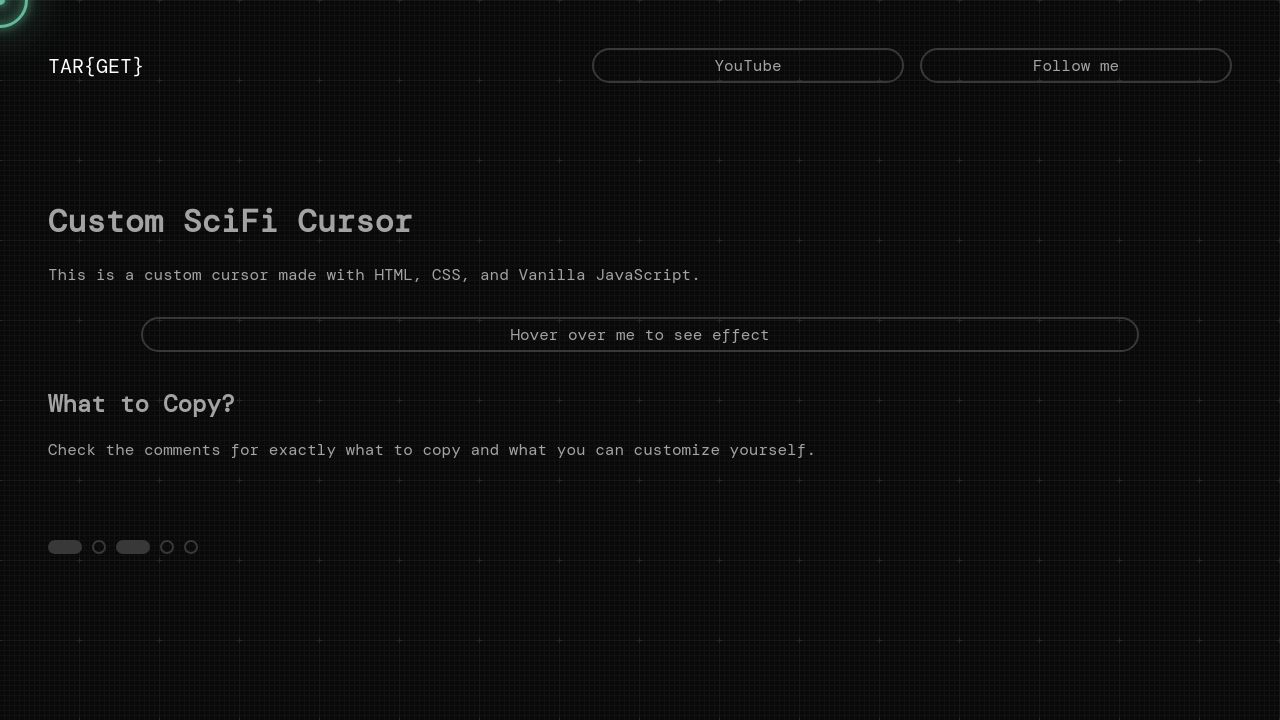 Custom Cursor Using Vanilla JS