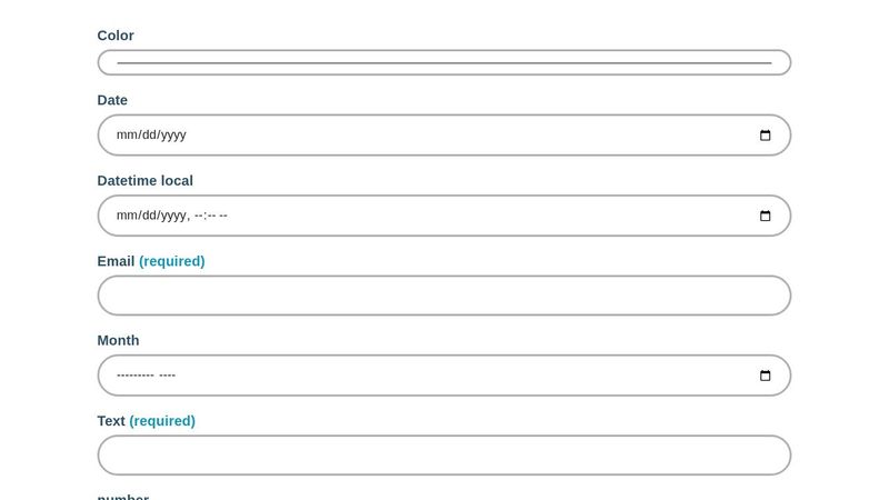 Accessible Form Elements - Default Version