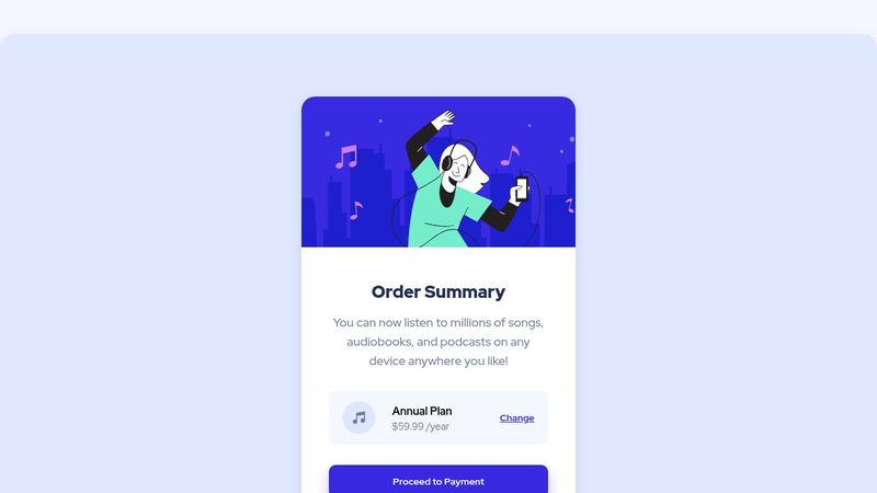 Order Summary with html css