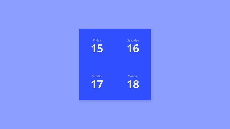 070 calendar days 100dayscss