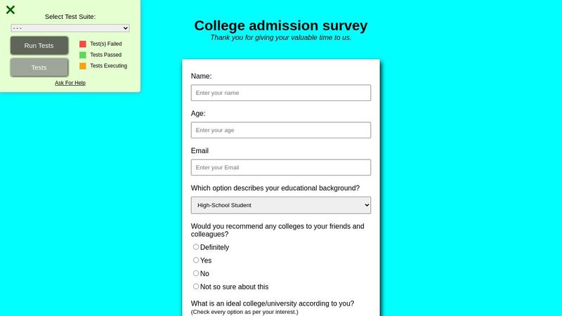 Survey Form (freecodecamp)