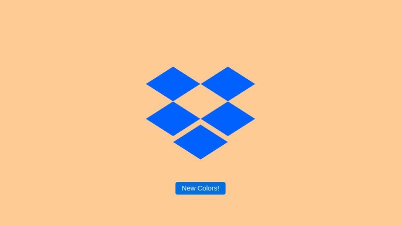 Pure CSS Single Div Dropbox Logo (Randomizer!)