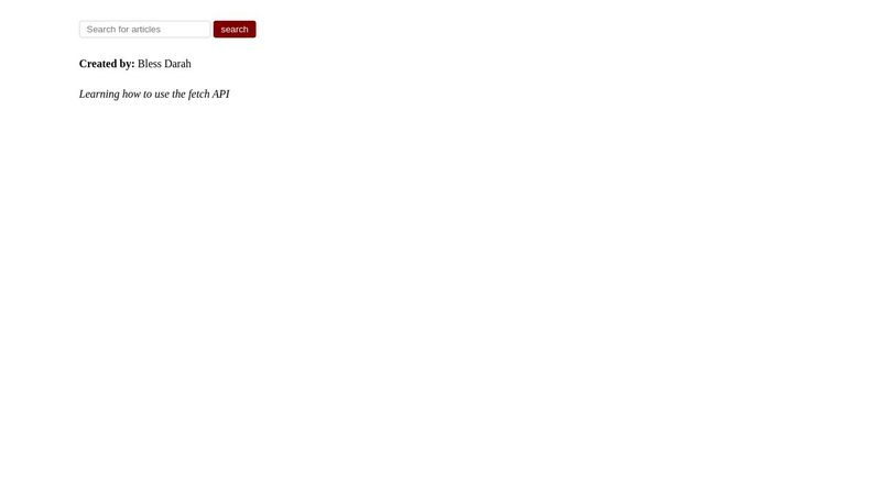 CodePen - News API App
