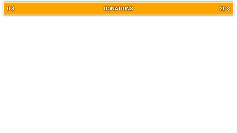 Twitch Donation Goal Custom HTML/CSS
