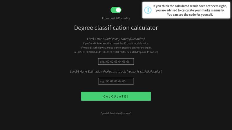 assignment calculator uow